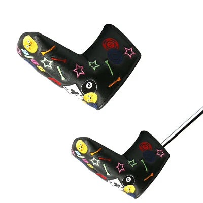 $31.39 • Buy Waterproof PU Leather Golf Blade Putter Head Cover Club Magnetic Protector