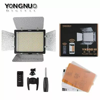 YONGNUO YN300 III Studio LED Video Light 5600K White For Photography Lighting • £76.49