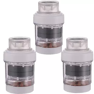 3 Pack Faucet Water Filters With Medical Stone MagnetizedFaucet Tap Water Purif • $11.17