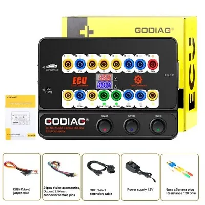 GODIAG GT100+ GT100 Pro New Generation OBDII Breakout Box With Electronic Curren • $139