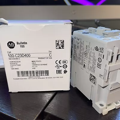 ALLEN BRADLEY. 4 Pole Contactor 100-C23400. 110-120V • $119.99