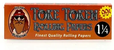 $8.99 • Buy Toke Token 1 1/4*1.25 Slow Burning Original Rolling Papers 6 Packs