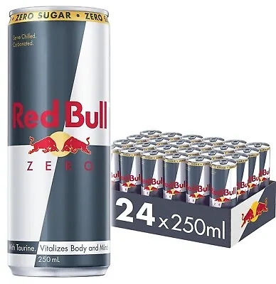Red Bull Energy Drink Zero 250ml (24 Pack) • $48.45
