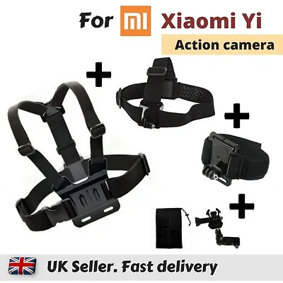 Set Of 3 Chest Head Wrist Strap For Xiaomi Yi 4K XiaoYi Yi Action Sports Camera  • £14.99