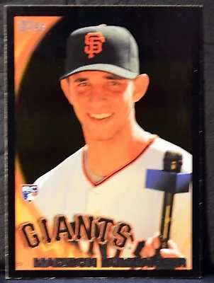 2010 Topps #105 MADISON BUMGARNER San Francisco Giants BLACK Rookie RC NM-MT+ • $8.99