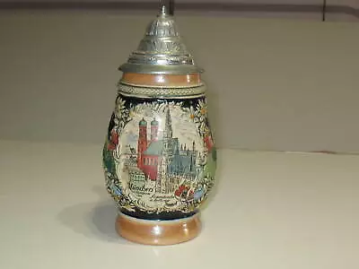 1972 Frauenkirche U.Rathaus Munchen XX Olympiade 6  German Stein 1972 Olympics • $29.95