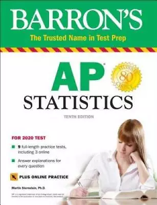 Barron's AP Statistics With Online Tests - Paperback - GOOD • $4.46