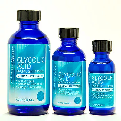 $12.89 • Buy Glycolic Acid Chemical Face Peel Kit Medical Grade 100% Pure Acne Scars Wrinkles