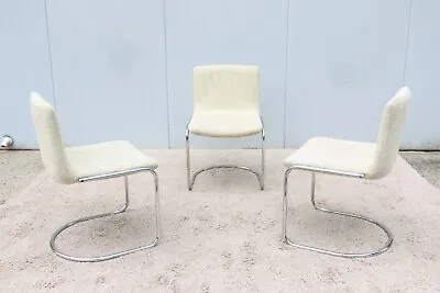$2400 • Buy Mid-Century Giovanni Offredi For Saporiti Italia Lens Dining Chairs - Set Of 3