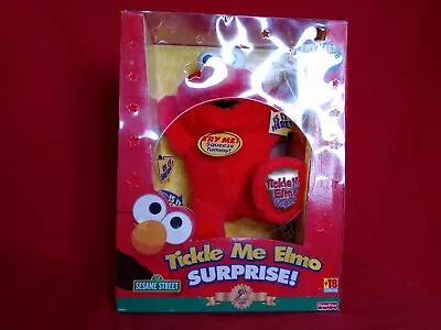 Fisher Price Sesame Street Tickle Me Elmo Surprise Plush 5th Anniversary Edition • $106.60