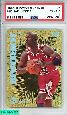 1994 E-motion N-tense Michael Jordan #3 Chicago Bulls Hof Psa 6 Ex-mt • $199.99