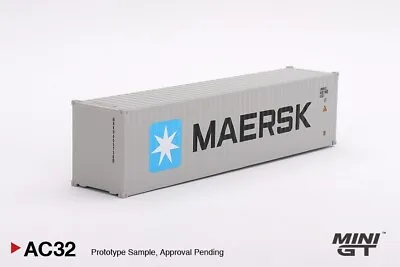 Mini GT Dry Container 40' Maersk 1:64 MGTAC32 • $27.99