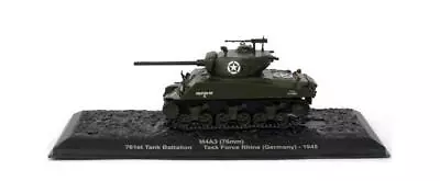 ATLAS GJ99 1/72 Scale M4A3 (76mm) Sherman 761st Tank Battalion Germany 1945 • £14.08