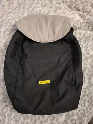£6 • Buy Maclaren Techno Twin Foot Muff Cosy Toes Snuggle - Black And Grey 