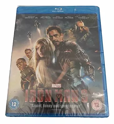 MARVEL IRON MAN 3 Blu-Ray. Smart Funny And Spectacular. • £12.99