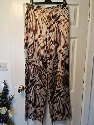 Guess By Marciano Size 44 Pallazo Pants In Animal Print • £50