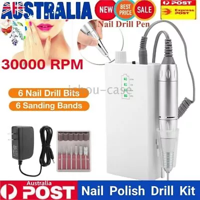 Portable Electric Rechargeable Nail Art Drill E File Machine Manicure Pedicure • $69.99