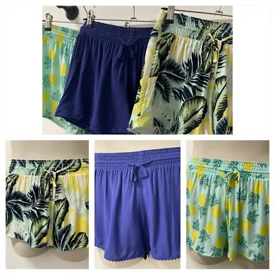 MARKS AND SPENCERS Ladies Beach/ Leisure Shorts 3 Colours Sizes 8-24 Brand New • £3.95