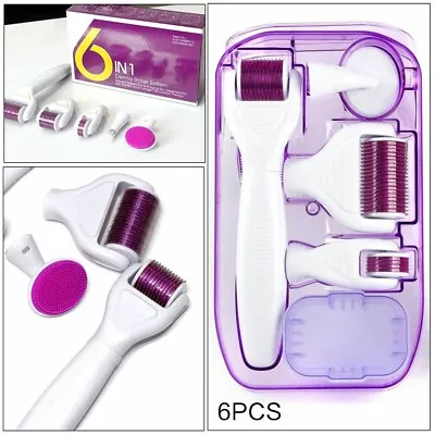 $23.69 • Buy 6 In 1 Dr Roller Skin Therapy Microneedling Titanium Microneedle Scar Pro Kit