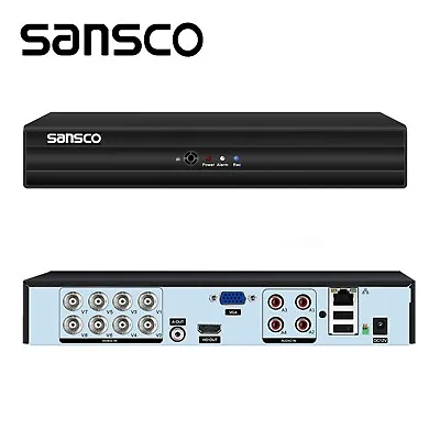 SANSCO HD 5MP Lite 8 Channel CCTV DVR Video Recorder For Home Security System • £56.39