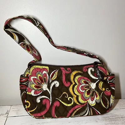 Vera Bradley Brown Floral Shoulder Purse • $11.99