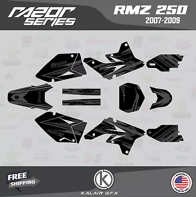 Graphics Kit For SUZUKI RMZ250 (2007-2009) RMZ 250 Razor Series - Smoke • $82.99