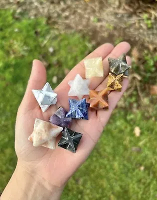 Crystal Merkaba Stars Hand Crafted Crystal Stars Natural Stone • £7
