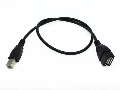 $5.39 • Buy 1x USB 2.0 Type A Female To USB B Male Scanner Printer Extension Cable 50cm