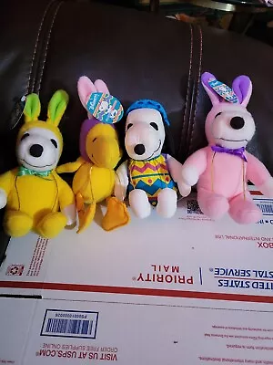 Vintage Easter Whitman’s Plush Snoopy Stuffed Animals-Lot Of 4 • $14
