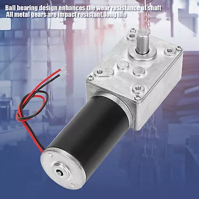 Speed Reduce Electric Motor Worm Gear Motor 8mm Shaft 12V(12V130RPM) • $27.57