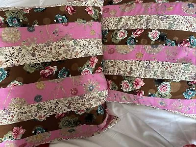 Pair Of Home Made Patchwork Cushion Covers  20onch • £18