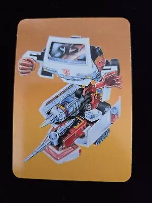 Transformers G1 Hasbro Action Cards 1985 4 Ratchet Orange Variation  • $29