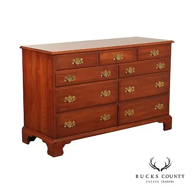 Henkel Harris Chippendale Style Vintage Black Cherry Dresser • $1195