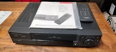 Mitsubishi HS-U48 Hifi Stereo VHS VCR W/ Remote & Manual. SERVICED & TESTED!! • $99.99