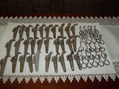 Old Vtg Metal Maple Syrup Sap Spile Spout Tap Spigot Hook Hanger 60 Piece Lot • $29.99