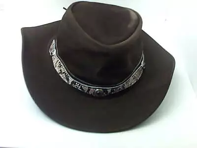 Montone Other Accessories LEATHER COWBOY HAT Home Accessory Size Xxl • $59.99