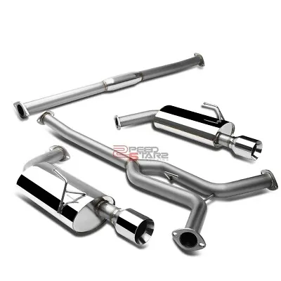 For 04-08 Nissan Maxima V6 Ss Catback Exhaust System Dual Muffler 4 Rolled Tip • $216.88