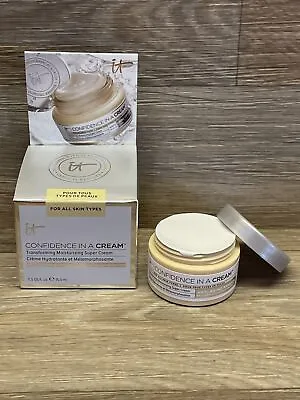 It Cosmetics Confidence In A Cream Super Cream Moisturizer 0.5 Oz SEALED W/Box • $15.95