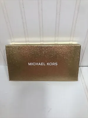 Michael Kors Gold Glitter  Gift Box W/red Tissue 10x5x1 • $10.99