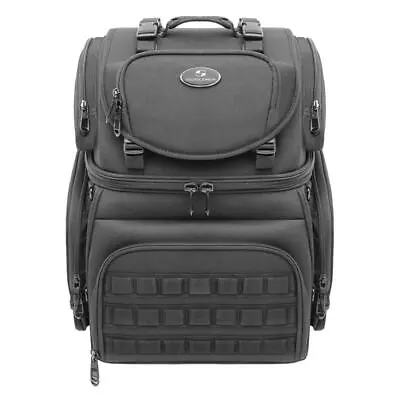 Saddlemen BR3400 Tactical Back Seat Or Sissy Bar Bag Travel Luggage Harley • $239.99