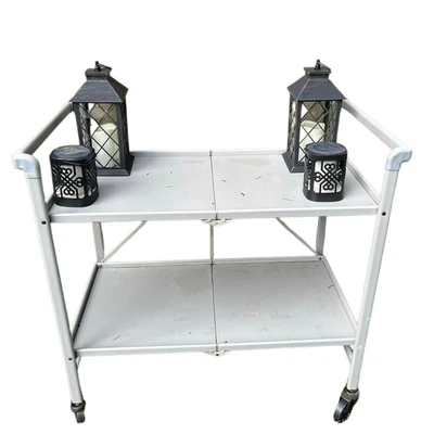 $40 • Buy COSCO Outdoor Living Indoor Outdoor Folding Serving Cart With Wheels