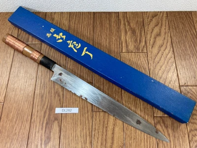 $186.58 • Buy LEFT HANEDED Japanese Chef's Kitchen Knife Yanagiba Old HEAVY 260/405mm DL282