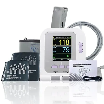 FDA Upper Arm Blood Pressure Monitor Machine Adult Pediatric 4 Cuffs+SpO2+Power • $94.99
