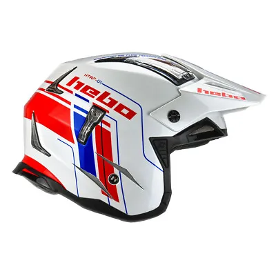 £154.90 • Buy Hebo Zone 4 Contact White Trials/off Road Helmet
