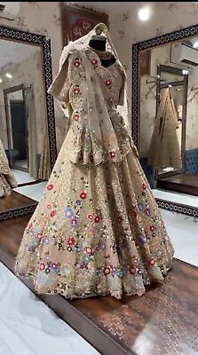 Lehenga Blouse Dupatta Party Festival Style Wedding Indian Lengha Choli BD-R • $60.99