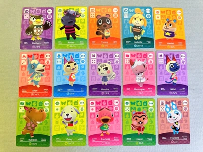 $5 • Buy SERIES 3 - Genuine Animal Crossing Amiibo Cards #201-#300