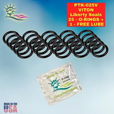 PTK-025V Viton O-Ring 75A Du 7/16  ID 5/8  OD 3/32  Width  (Pack Of 25) Pooltek • $20.62