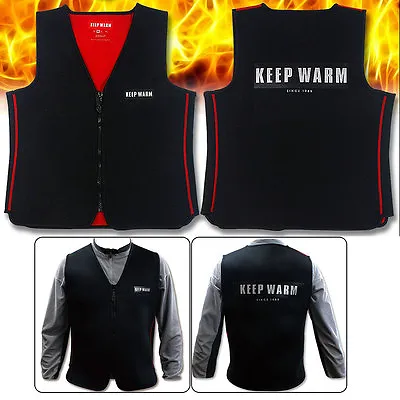 Keep Warm Neoprene Heated Vest No Battery Heated Vest Motorcycle Heated Vest • $23.50