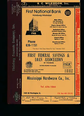 Vicksburg MS City Directory 1977 Mississippi  R L Polk  • $45