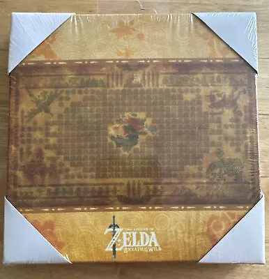 Official Nintendo The Legend Of Zelda Breath Of The Wild Map Canvas Art 6x6  • £9.59